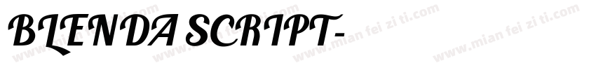BLENDA SCRIPT字体转换